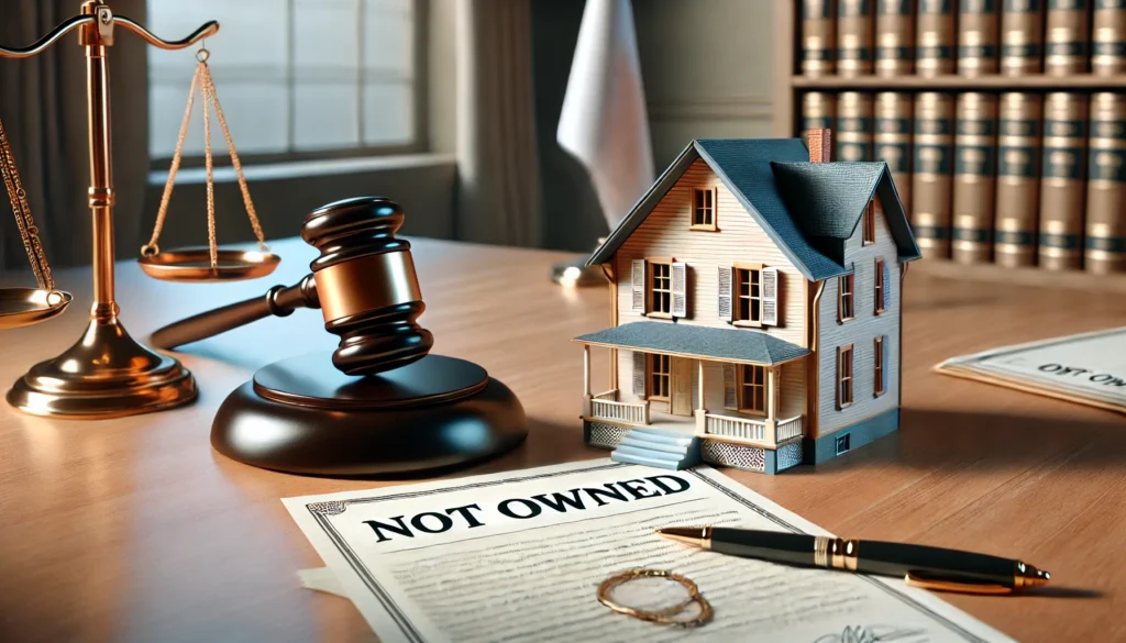 اثبات عدم ملكية عقار