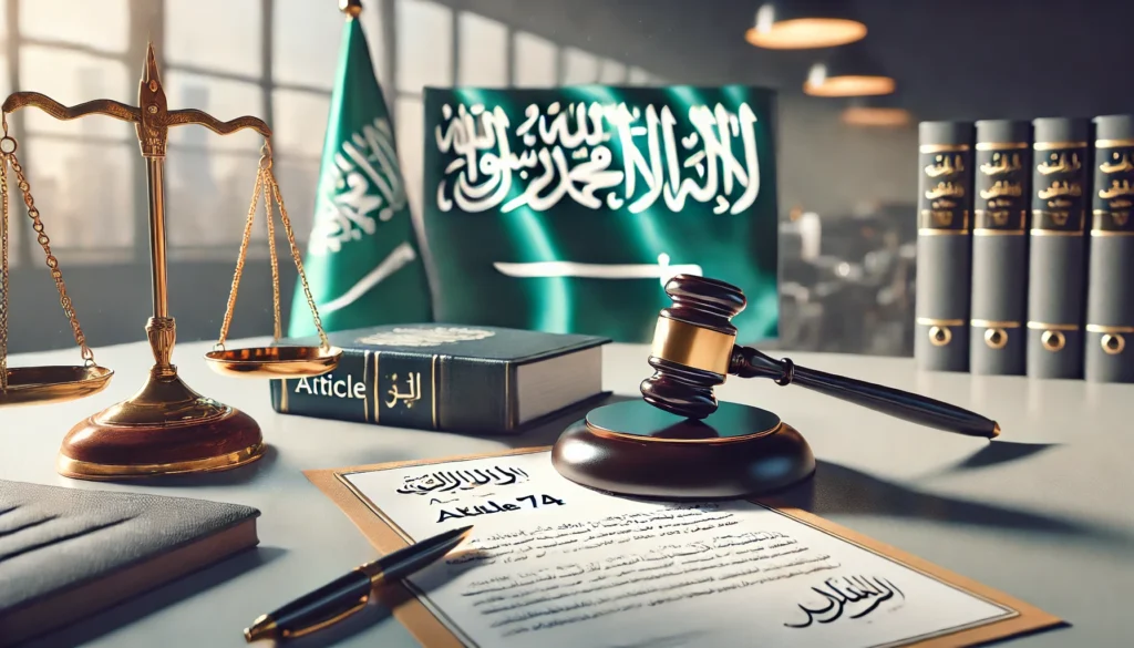 المادة 74 من نظام العمل