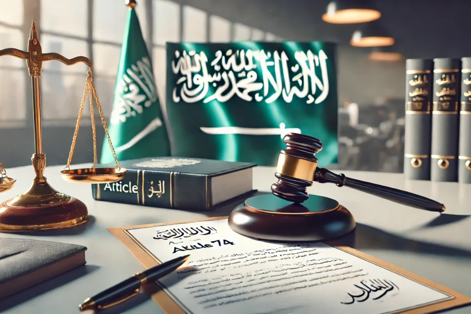 المادة 74 من نظام العمل