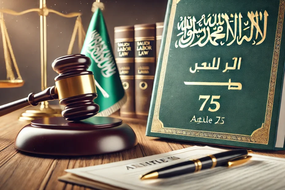 المادة 75 من نظام العمل