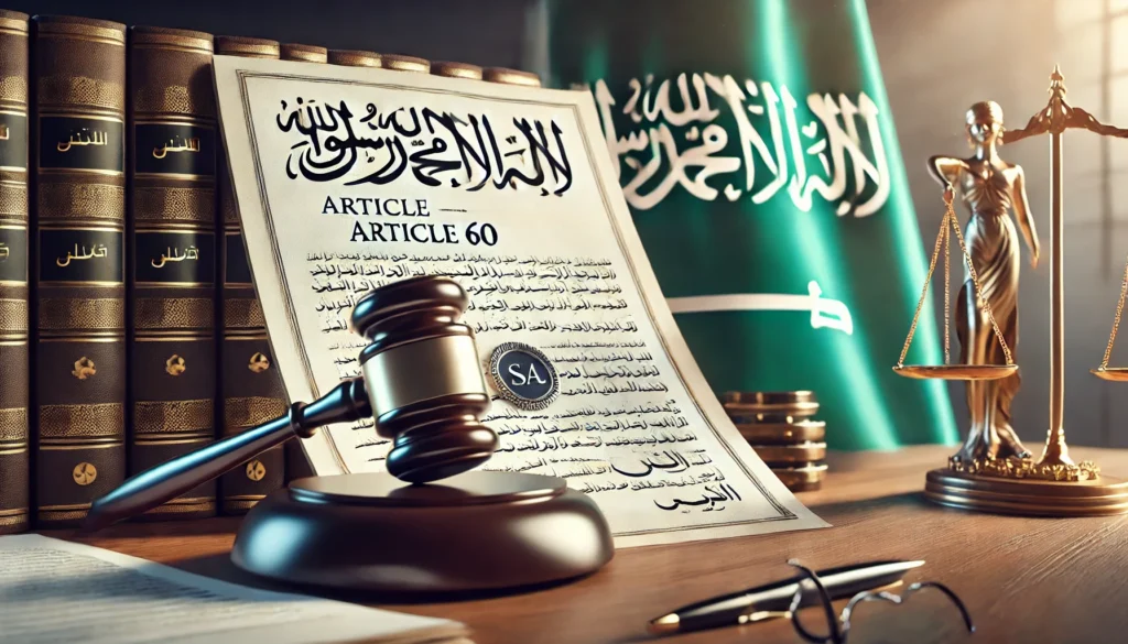 المادة 60 من نظام العمل السعودي